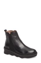 Women's Wonders Platform Chelsea Bootie .5us / 38eu - Black