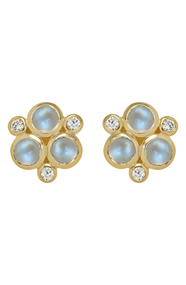 Women's Temple St. Clair Classic Trio Moonstone Earrings