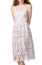Women's Donna Morgan Chemical Lace Fit & Flare Midi Dress