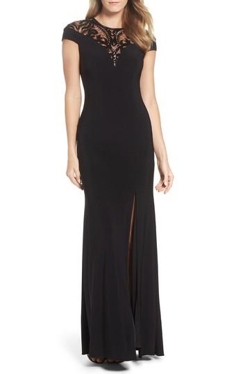 Women's Adrianna Papell Sequin Embellished Gown - Black