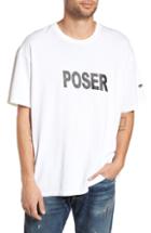 Men's Mr. Completely Poser Oversize Graphic T-shirt - White