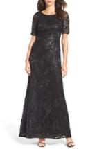 Women's Adrianna Papell Sequin & Tulle Gown