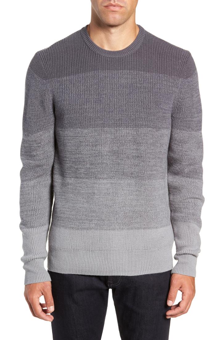 Men's Zachary Prell Fullterton Wool Blend Sweater - Grey