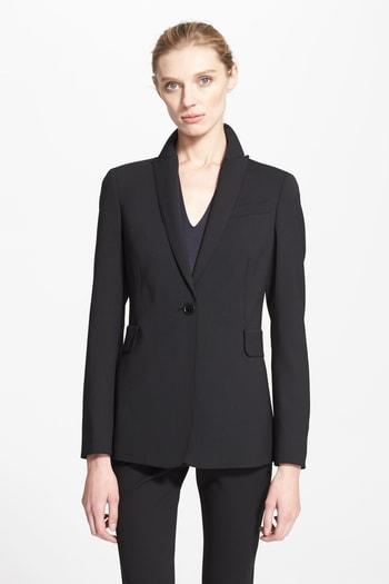 Women's Akris Punto Techno One-button Jacket - Black