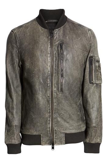 Men's Hudson Leather Bomber Jacket
