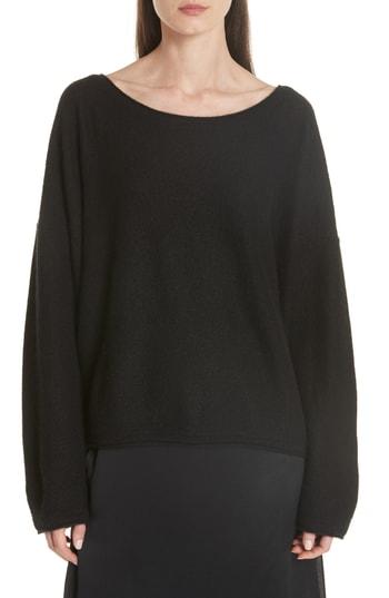 Women's Vince Open Neck Pullover - Black