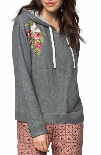 Women's O'neill Brianne Embroidered Hoodie - Grey