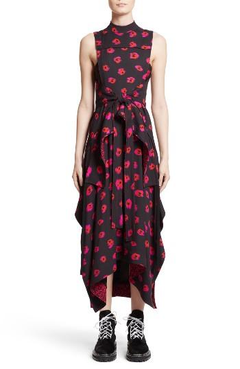 Women's Proenza Schouler Tie Waist Ikat Maxi Dress - Black