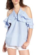 Women's Love, Fire Cotton Ruffle Off The Shoulder Blouse
