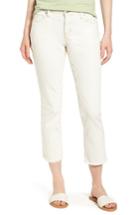 Women's Eileen Fisher Fray Hem Boyfriend Jeans - Beige