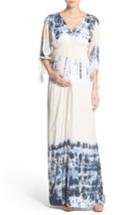 Women's Fillyboo 'banjo' Tie Dye Maternity Maxi Dress - Blue