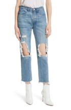 Women's 3x1 Nyc W3 Higher Ground Ripped Crop Boyfriend Jeans