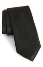 Men's Nordstrom Men's Shop Solid Satin Silk Tie, Size - Coral