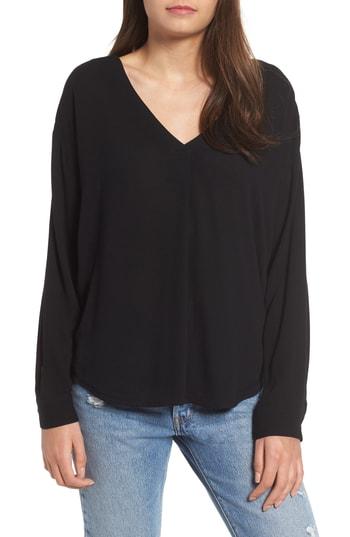 Women's Leith Back Twist Top, Size - Black