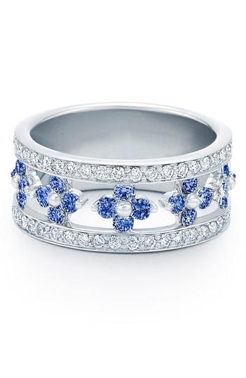 Women's Kwiat Jasmine Sapphire & Diamond Band Ring