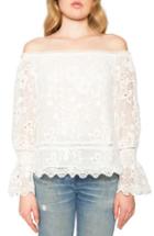 Women's Willow & Clay Lace Off The Shoulder Top - Ivory
