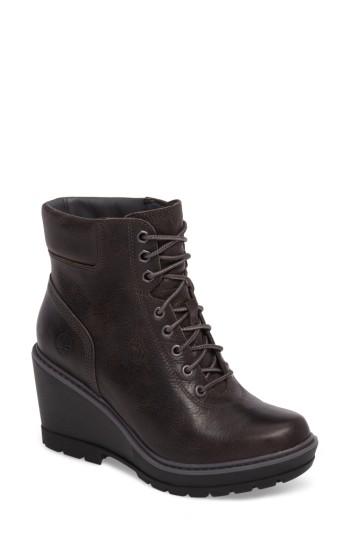 Women's Timberland Kellis Wedge Lace-up Boot M - Grey