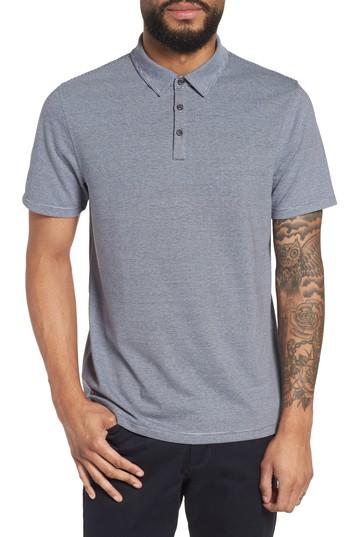 Men's Calibrate Feeder Stripe Polo - Blue