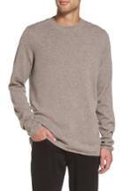Men's Vince Regular Fit Crewneck Sweater, Size - Beige
