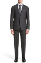 Men's Canali Classic Fit Solid Stretch Wool Suit