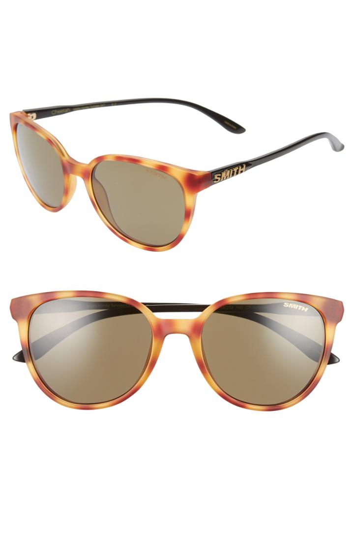 Women's Smith Cheetah 53mm Chromapop(tm) Polarized Sunglasses - Honey Tortoise/ Grey Green