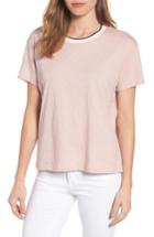Women's Velvet By Graham & Spencer Ringer Tee - Pink