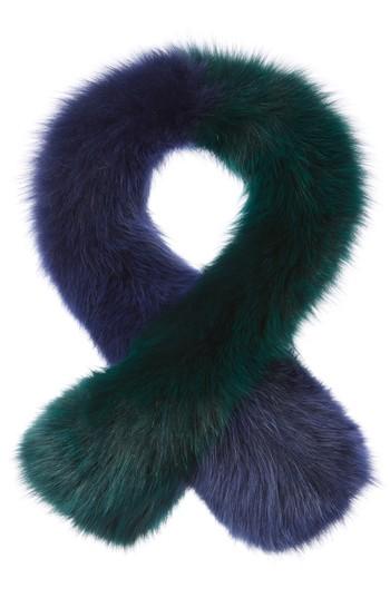 Women's Charlotte Simone Polly Pop Genuine Fox Fur Scarf