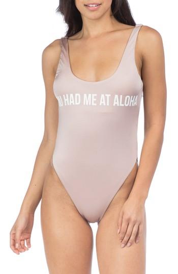 Women's The Bikini Lab High Leg One-piece Swimsuit - Pink