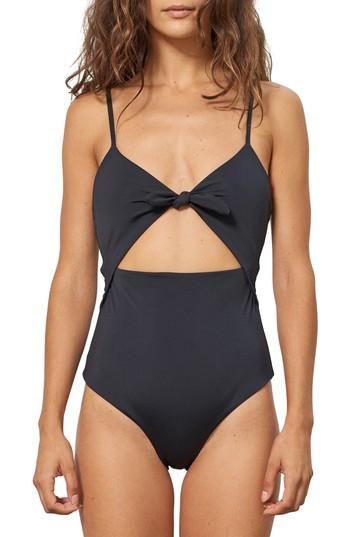 Women's Mara Hoffman Kia Cutout One-piece Swimsuit - Black