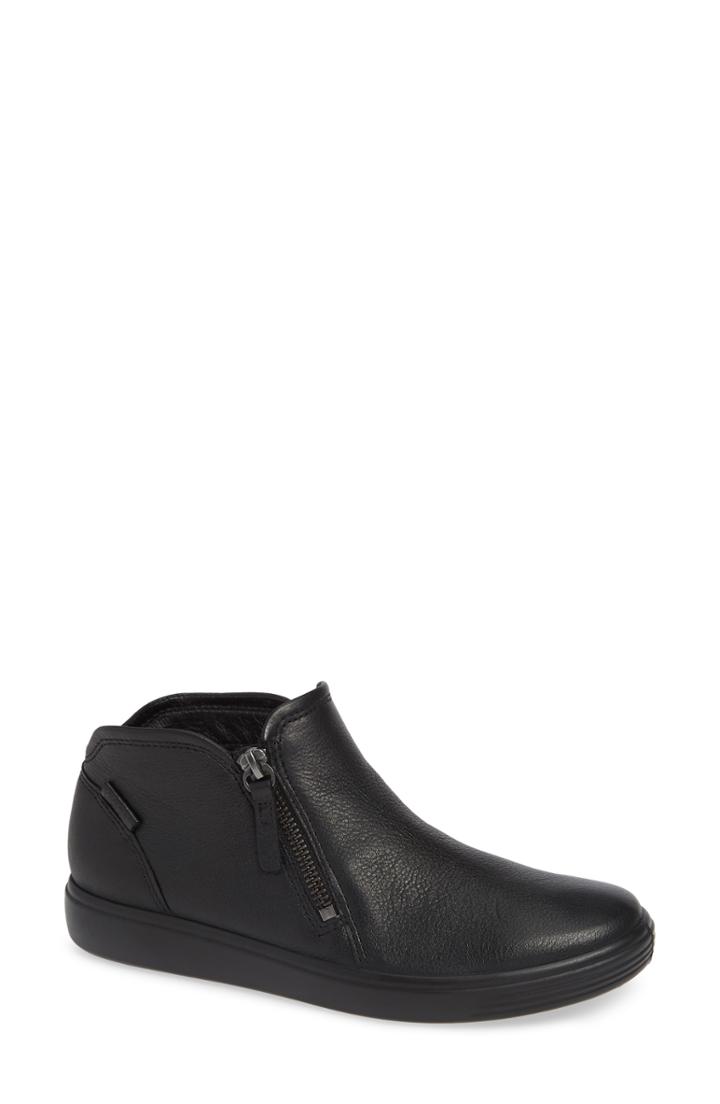 Women's Ecco Soft 7 Mid Top Sneaker -6.5us / 37eu - Black