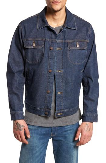 Men's Pendleton Denim Jacket With Removable Wool Vest - Blue