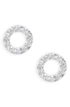 Women's Bony Levy Simple Obsessions Geo Circle Diamond Stud Earrings
