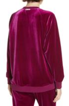 Women's Tibi Velvet Sweatshirt, Size - Purple