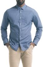 Men's Good Man Brand Slim Fit Microdot Sport Shirt - Blue