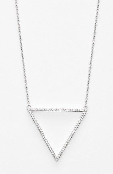 Women's Bony Levy 'prism' Diamond Triangle Pendant Necklace (nordstrom Exclusive)