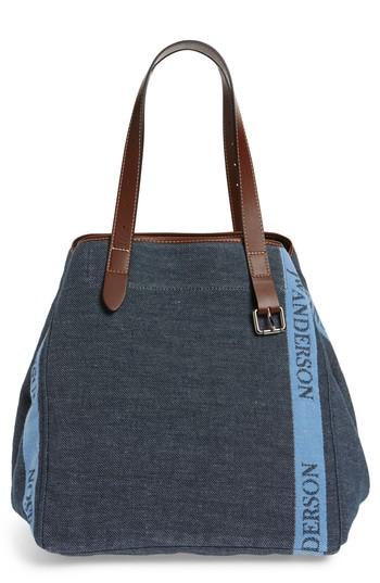 J.w.anderson Logo Belt Tote - Blue