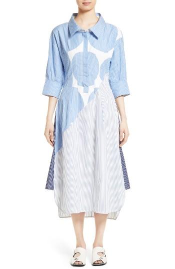 Women's Stella Mccartney Stripe Cotton Shirtdress