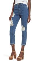 Women's Show Me Your Mumu Brooklyn High Waist Crop Jeans - Blue