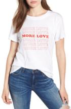 Women's Sub Urban Riot More Love Slouched Tee - White