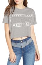 Women's Jordache Kimberly Crop Tee - Grey
