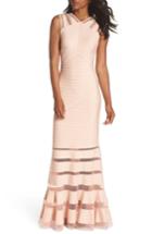 Women's Tadashi Shoji Mesh Inset Pintuck Dress - Pink