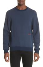 Men's Calvin Klein 205w39nyc Embroidered Crewneck Sweatshirt, Size - Blue