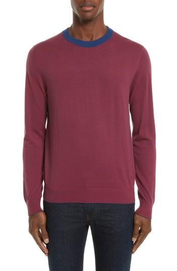Men's Ps Paul Smith Ministripe Crewneck Sweater - Blue