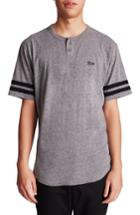 Men's Brixton Potrero Ii Varsity Henley T-shirt - Grey