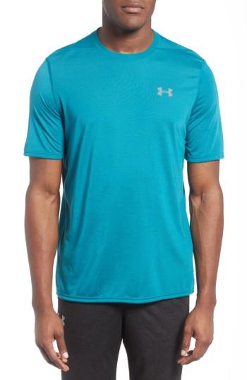 Men's Under Armour Regular Fit Threadborne T-shirt, Size - Blue/green