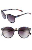 Women's Ed Ellen Degeneres 53mm Round Sunglasses - Blue Tortoise