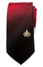 Men's Cufflinks, Inc. Star Trek Tng Shield Silk Tie, Size - Red