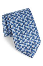Men's Salvatore Ferragamo Fumbo Print Silk Tie