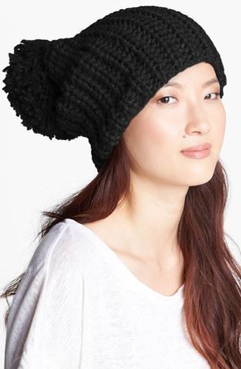 Evelyn K Oversize Pom Knit Beanie