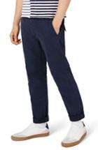 Men's Topman Standard Fit Panel Twill Trousers X 34 - Blue